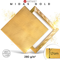 ARTMIE MIDAS zlato slikarsko platno na okvirju | različne dimenzije