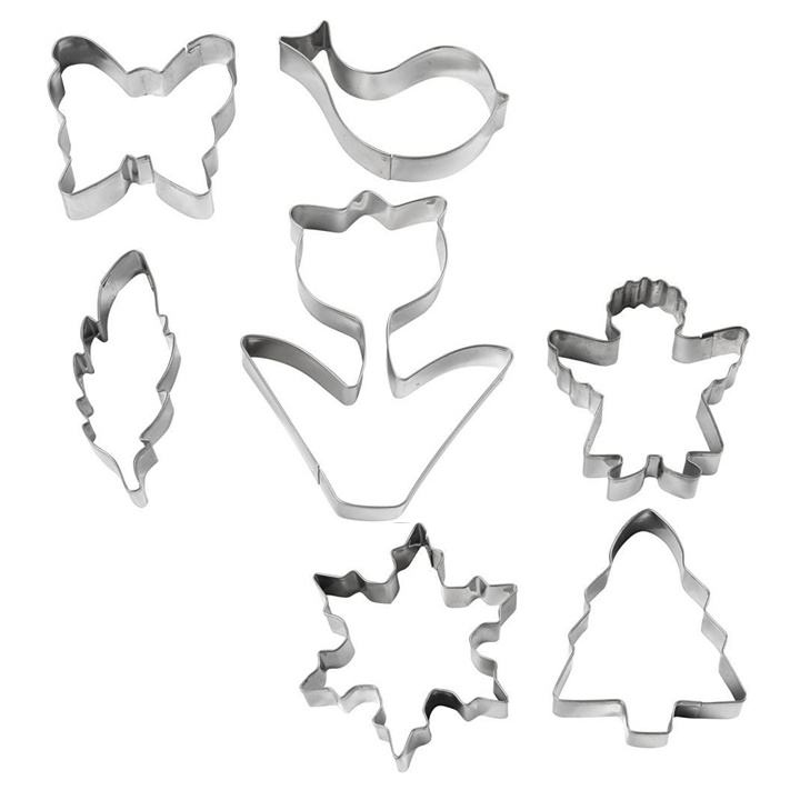 Komplet modelčkov za izrezovanje 4 kosi / različne oblike