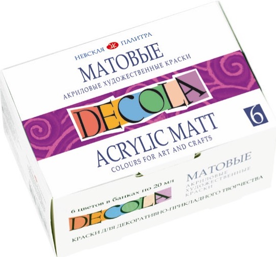 Akrilna barva DECOLA mat - izberite set