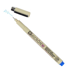 Flomaster za tehnično risanje SAKURA Pigma Micron BLUE / izberite debelino