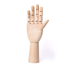 Leseni model roke - moška in ženska roka