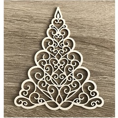 Leseni okrasni element božično drevesce
