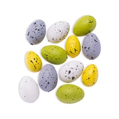 Plastična jajca prepelice 3.5 x 2.5 cm - 24 kosov
