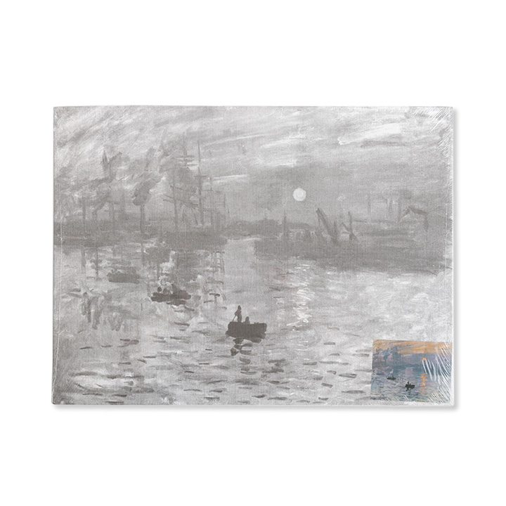 Platno na kartonu s skico umetniškega dela Monet - Impression Sunrise