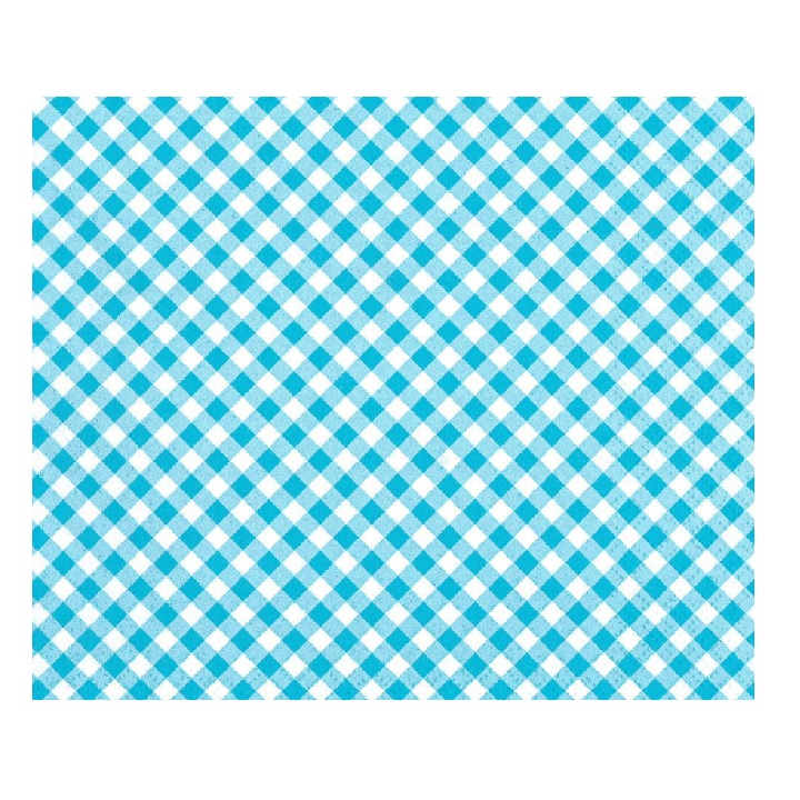 Servieta za decoupage - Modro beli kvadratki - 1 kom