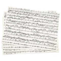 Ustvarjalni papir z glasbenim tiskom A4
